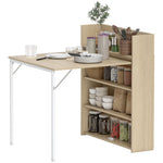 Folding Dining Table, Kitchen Table With Shelves | Oak