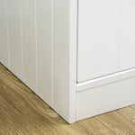 Raised Dog Bowls For Large Dogs Feeding Station W/ Stand, Storage | White