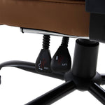 Ergonomic High-back Office Chair With Footrest, Reclining Backrest, Adjustable Height | Brown