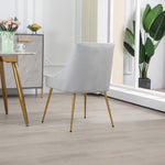 Set Of 2 Lograto Velvet Dining Chairs | Silver