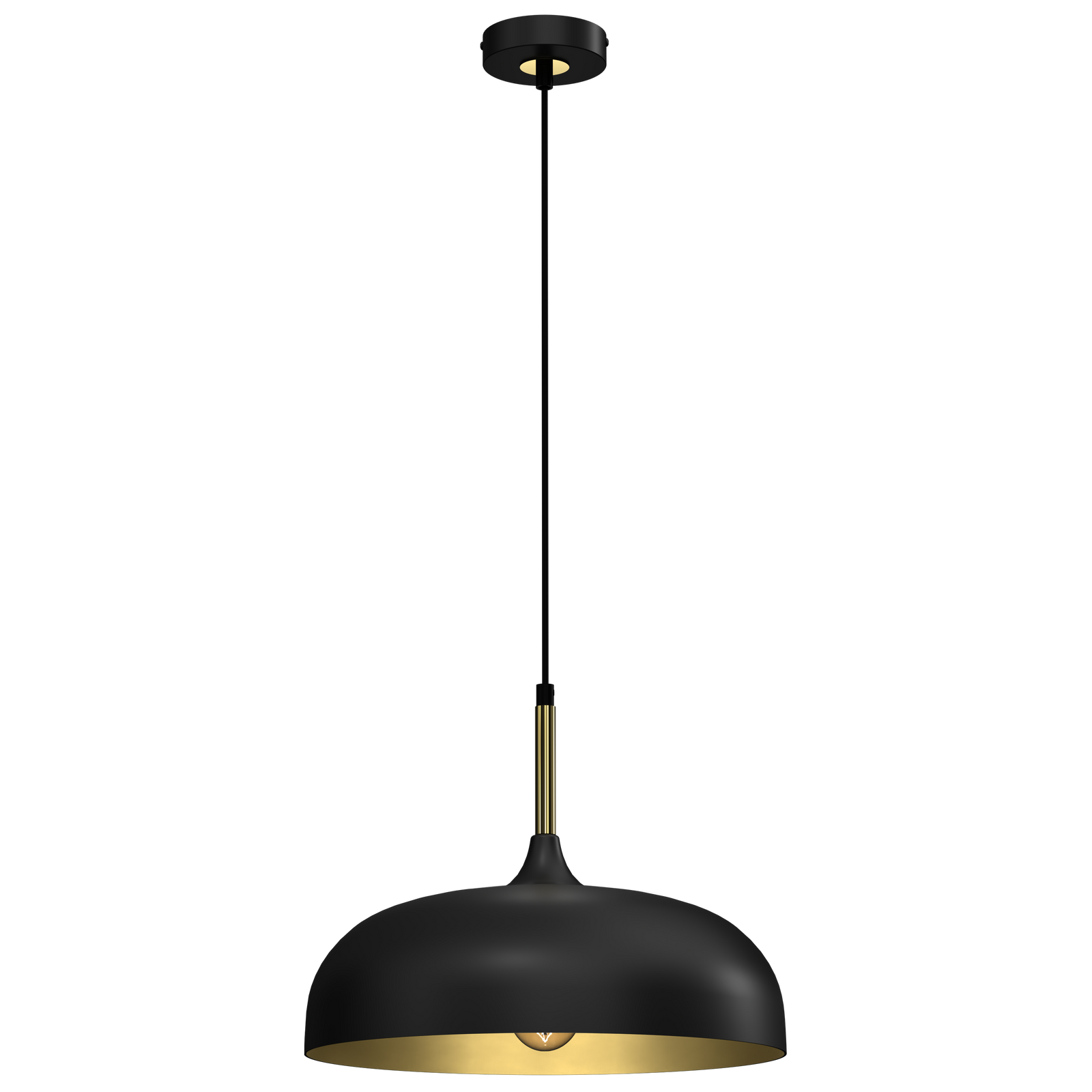 Pendant Lamp Lincoln 1xe27 35cm | 35cm | Black