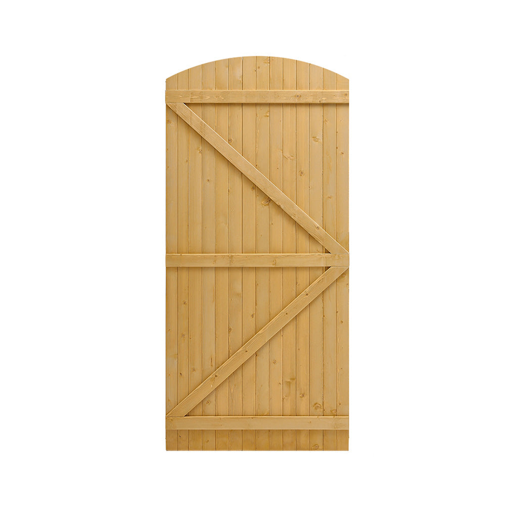 90cm W X 150/180/210cm H Semi Braced Arch Top Strong Wooden Garden Gate | 180cm