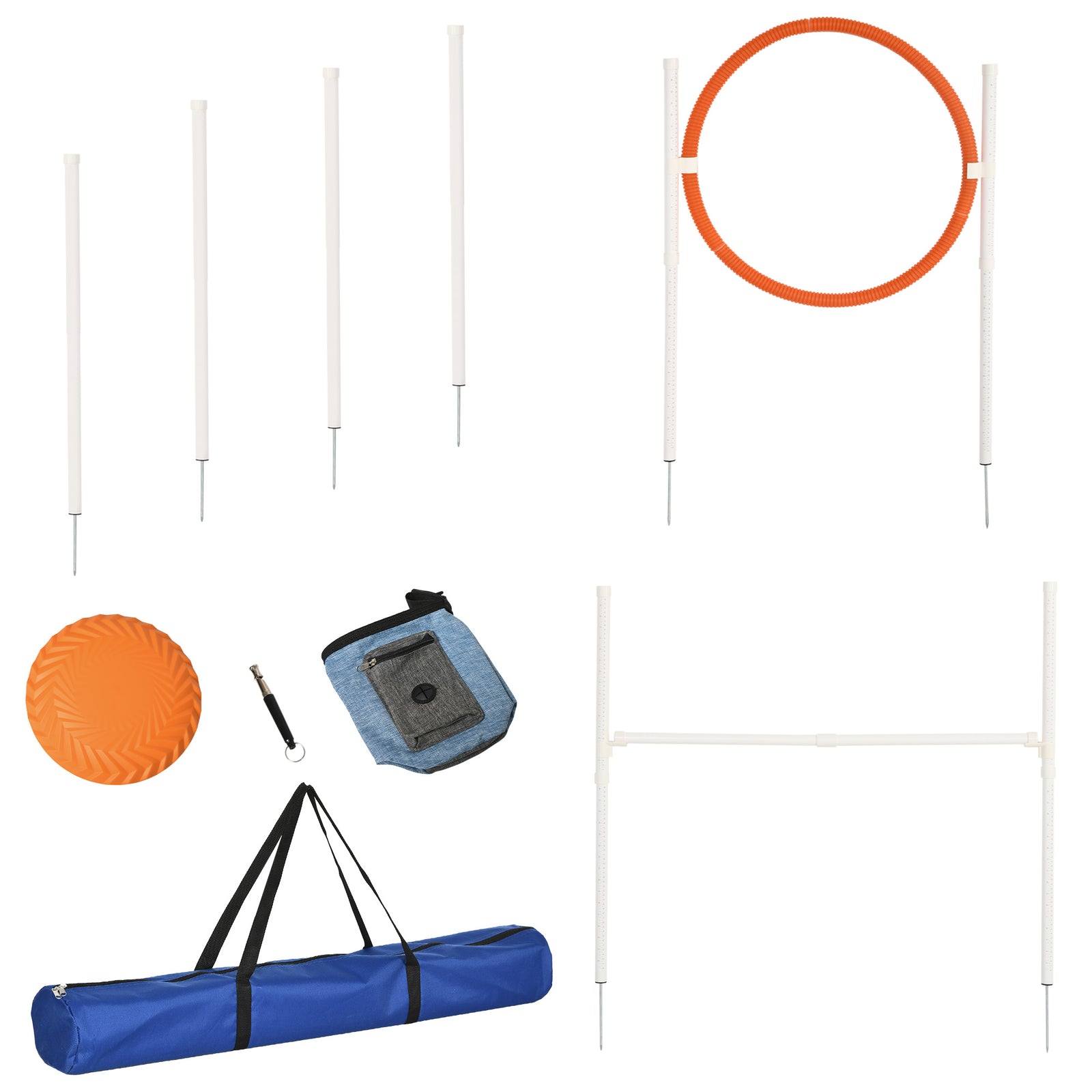 Dog Agility Equipment Obedience Training Set For Dogs - Multicoloured