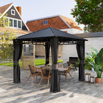 3 X 3(m) Hardtop Gazebo With Galvanised Steel Roof And Sides