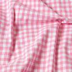 Cotton Gingham Check Throw | 150cm x 200cm | Pink