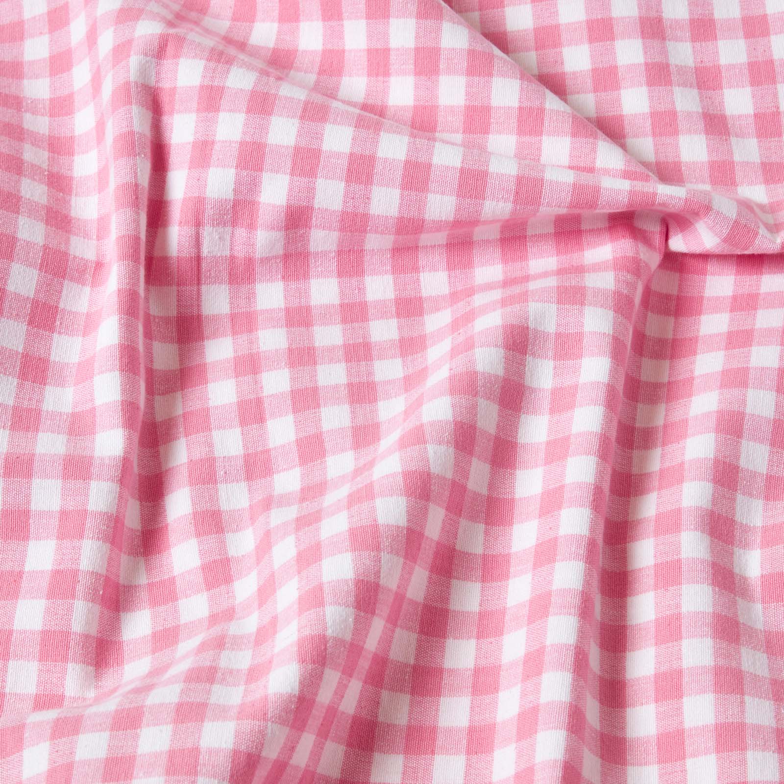 Cotton Gingham Check Throw | 150cm x 200cm | Pink
