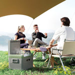 Car Refrigerator, Portable Compressor Car Fridge Freezer | Small | Light Green