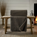 Windsor Heavyweight Coco Plush Throw | 130cm x 180cm | Mocha