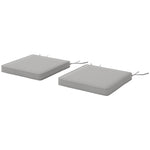 Outsunny Light Grey Square Chair Cushions