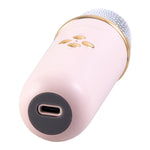 Portable Retro Bluetooth Karaoke Speaker With Two Wireless Microphones | Pink