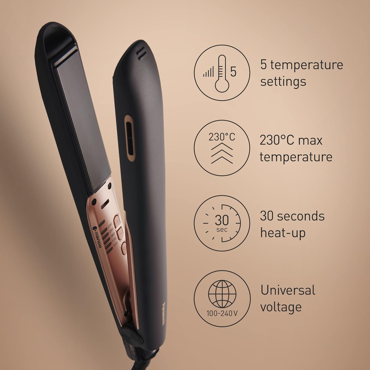 Eh-ne83 Hair Dryer & Eh-hs99 Hair Straightener Set