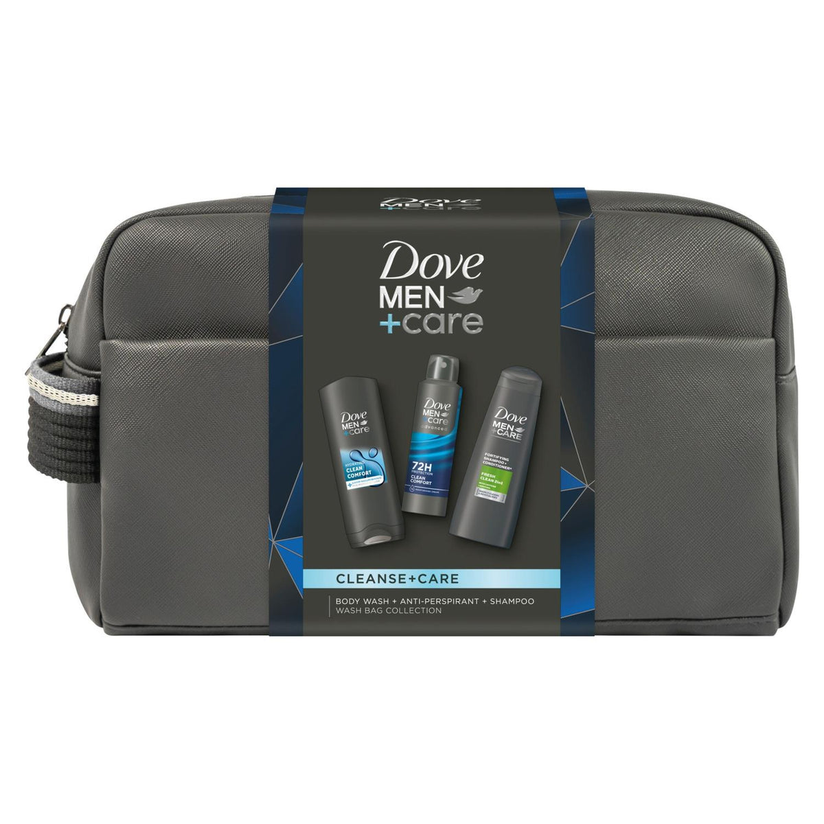 Cleanse And Care Washbag Collection Gift Set For Him, 3 Piece | Set of 1