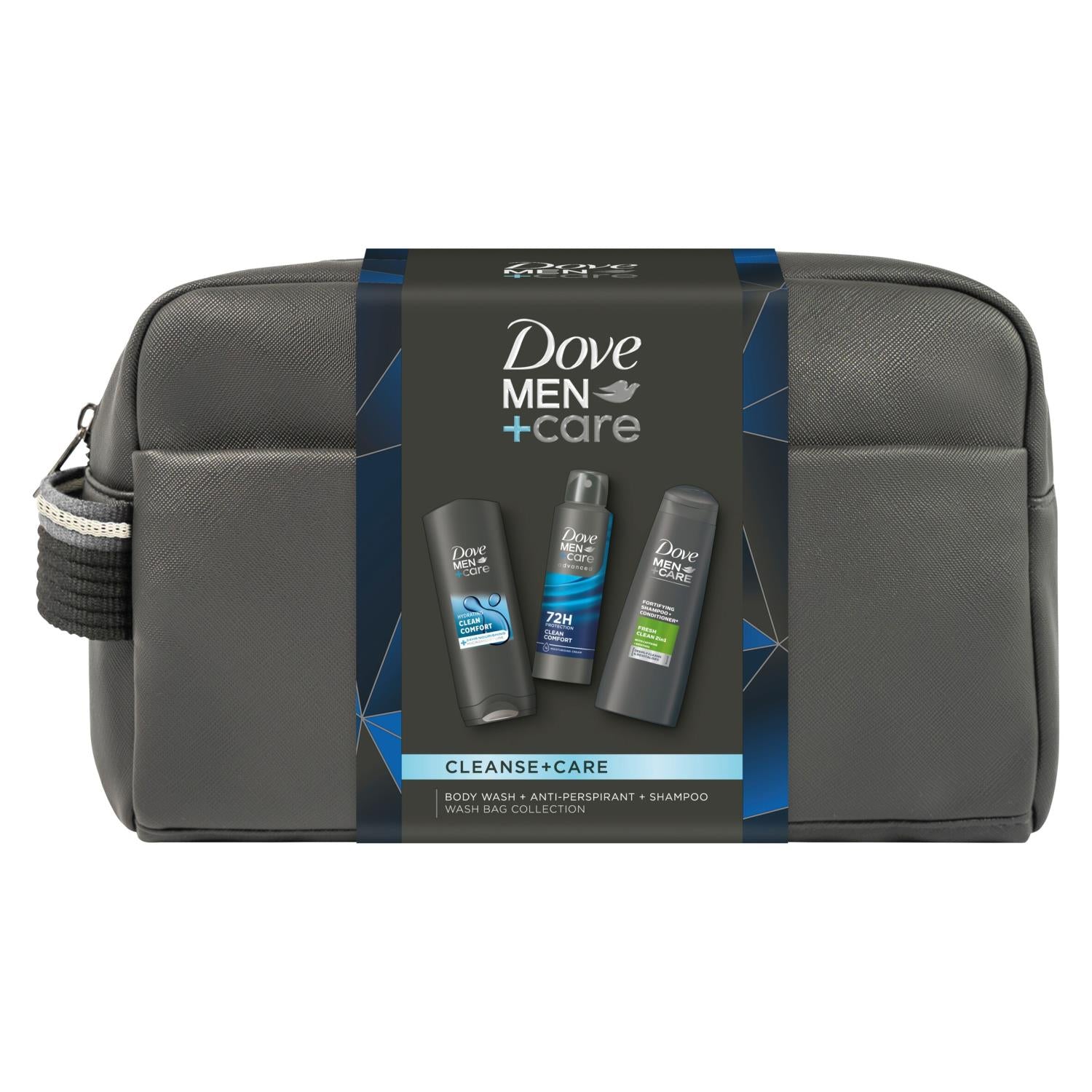 Cleanse And Care Washbag Collection Gift Set For Him, 3 Piece | Set of 1