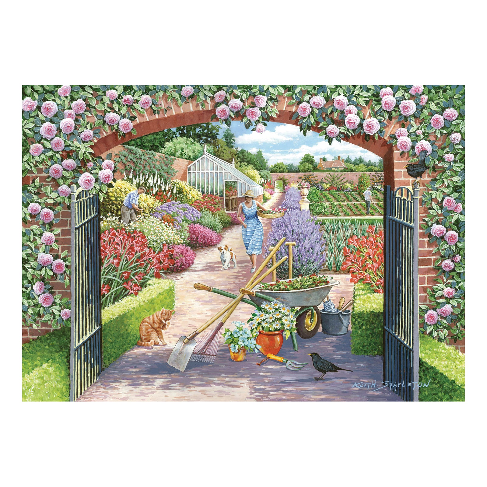 Walled Garden Jigsaw - Big 250 Piece Jigsaw Puzzle For Adults & Kids, With Extra Large Pieces