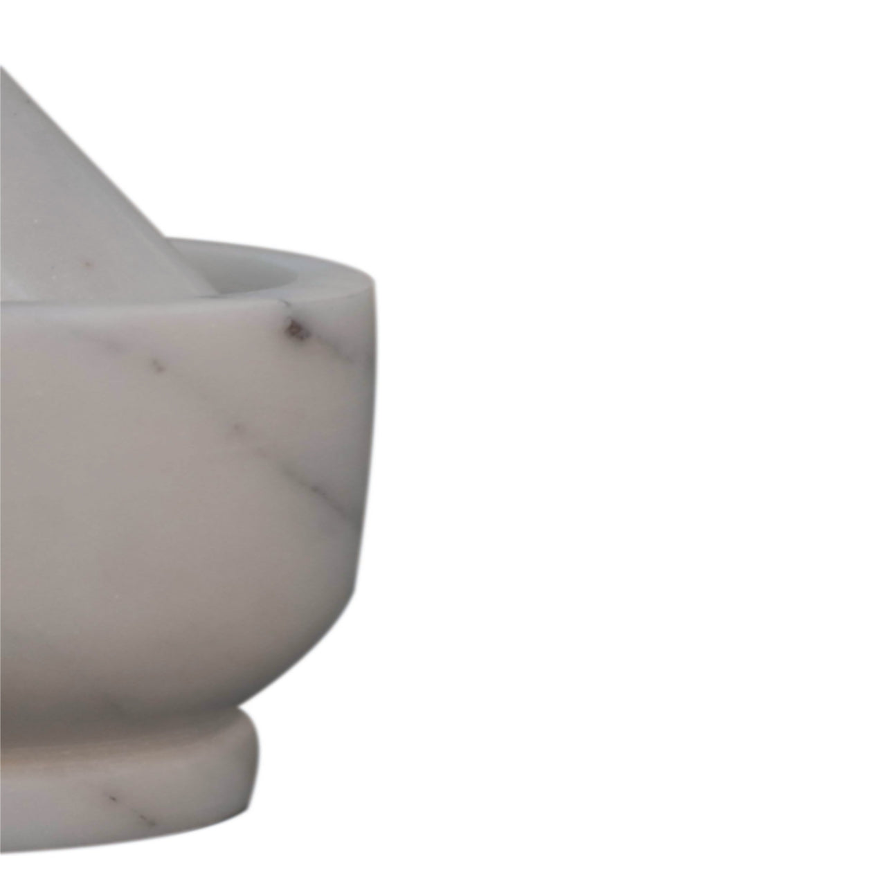 Marble Pestle & Mortar | Small | Brown & White