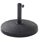 Stripe-Patterned Heavy-Duty Resin Parasol Stand & Umbrella Base