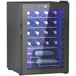Freestanding Wine Cooler Fridge With Glass Door 20 Bottle