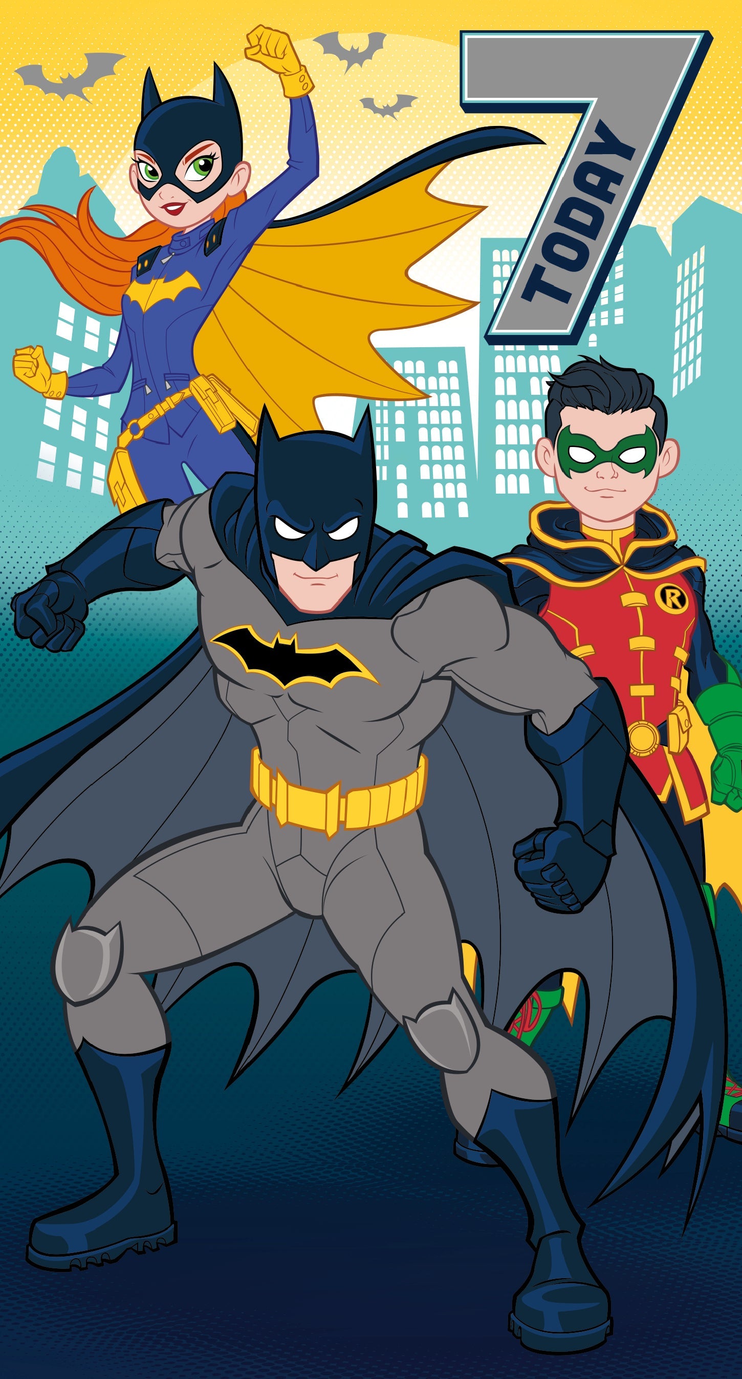 Justice League Age 7 Birthday Card Official Product