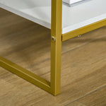 Modern Bedside Table Side Table Shelf Drawer | Set of 1 | White