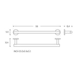 Towel Rail Matt Black Architect Sp (60cm)