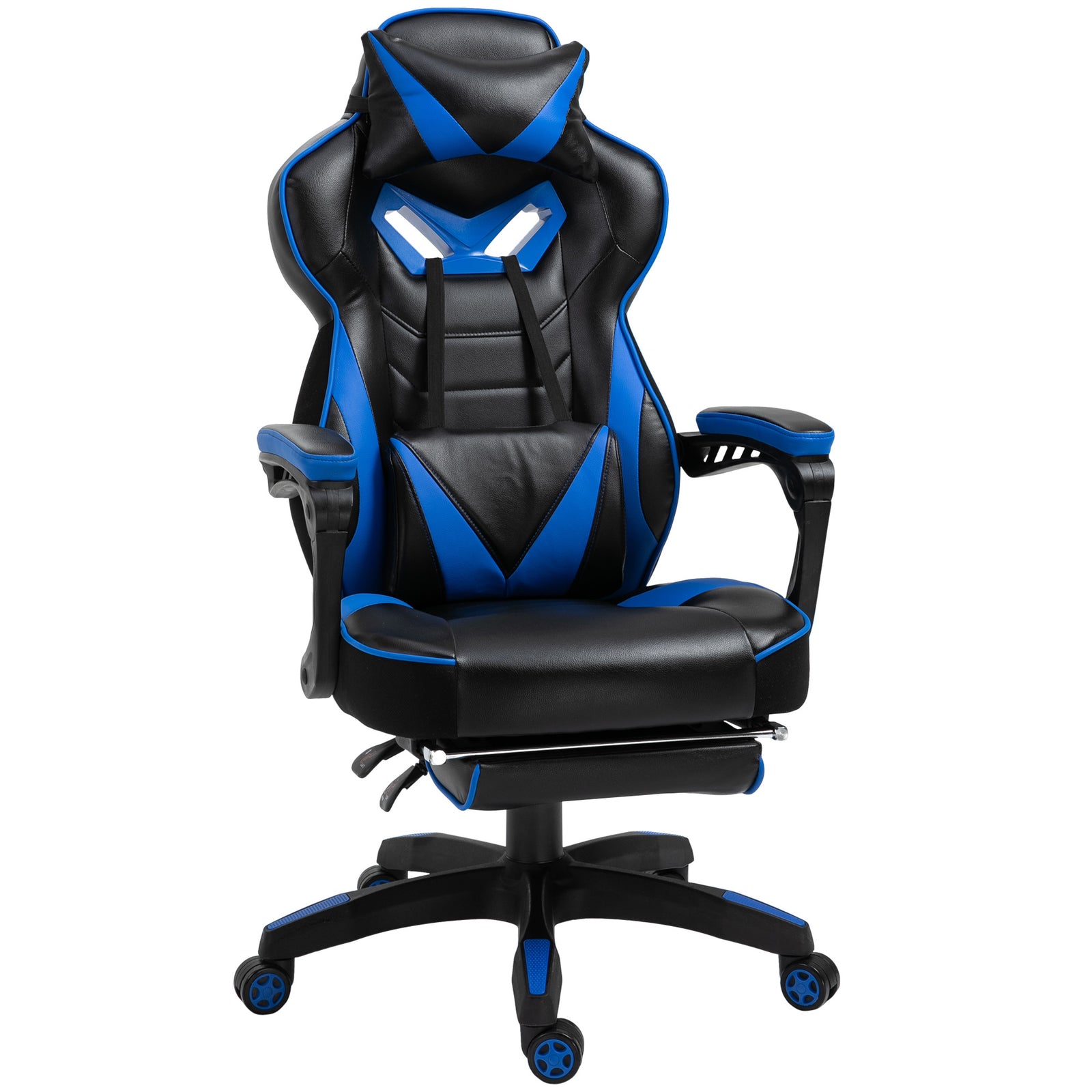 Gaming Chair Reclining W/ Footrest | Blue