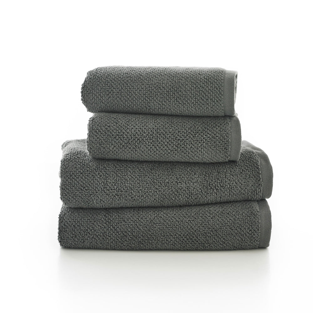 Romeo Quik Dri 100% Cotton 450gsm Towel | Face Cloth (x4) | Charcoal