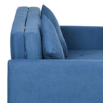 2 Seater Sofa Bed Convertible Bed Settee 2 Cushions Storage | One Size | Blue