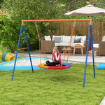 Kids Swing Nest Swing Seat With A-frame Structure For Outdoor Use