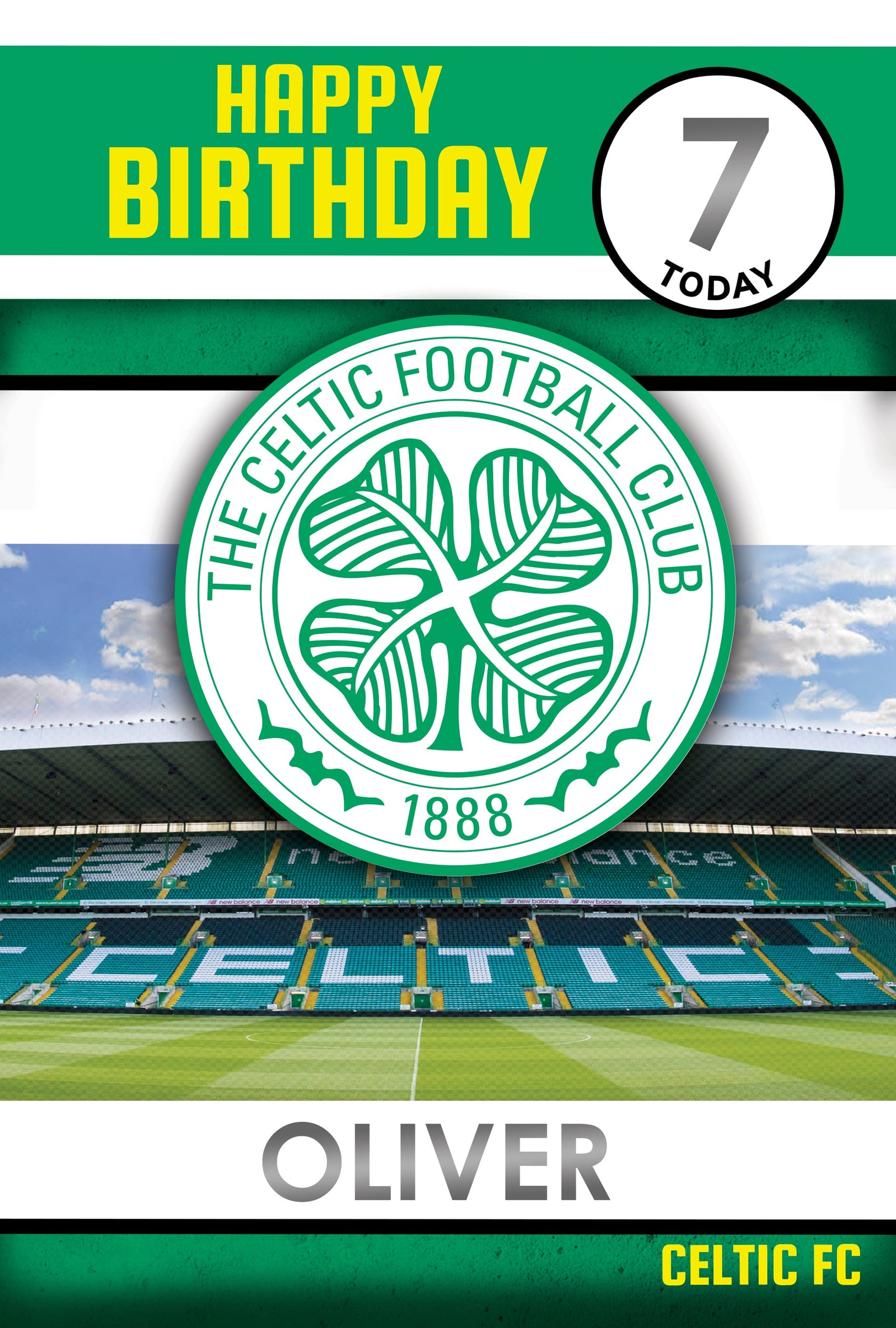 Personalise Birthday Card With Sticker Sheet Official Product