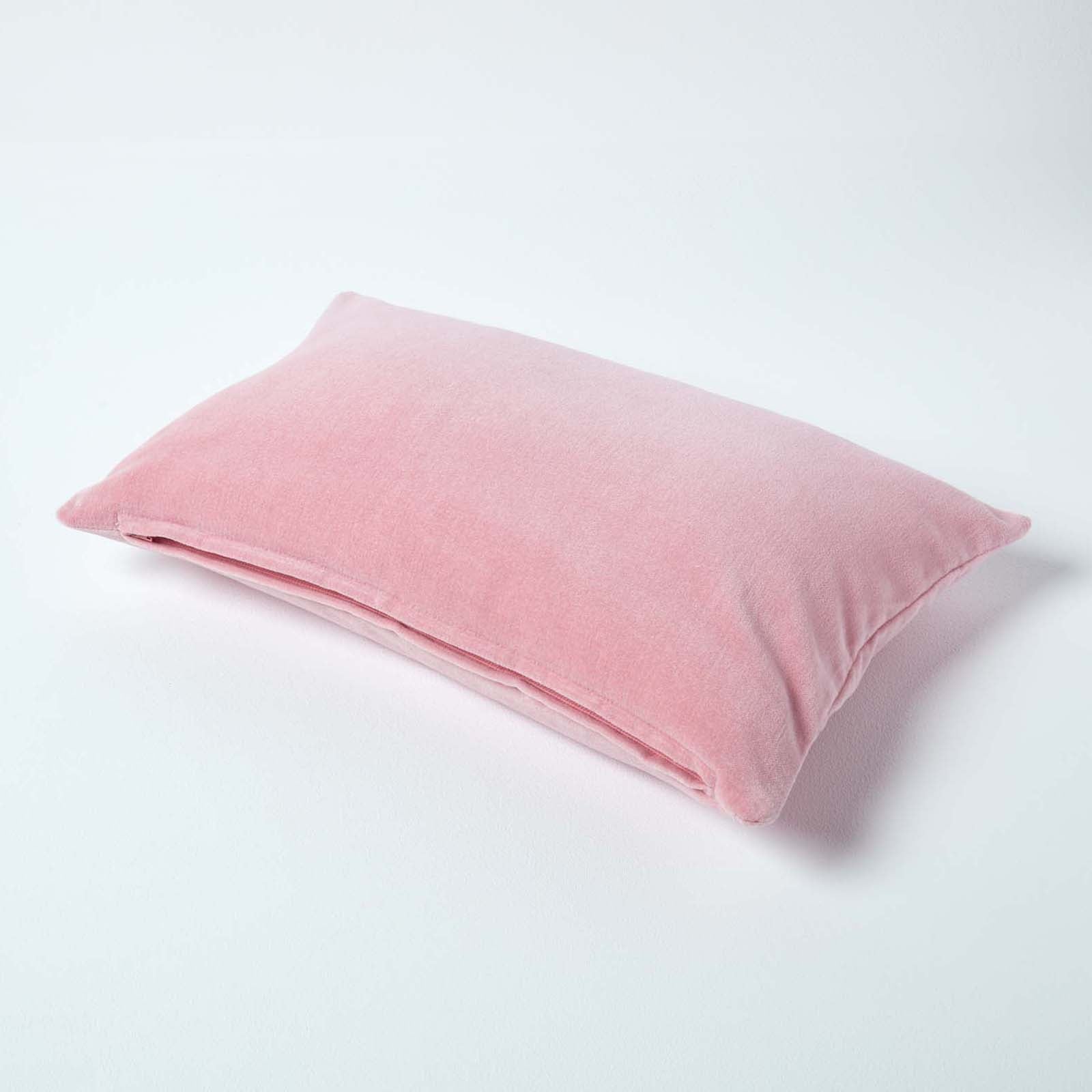 Luxury Cotton Velvet Cushion Cover | 30cm x 50cm | Pink