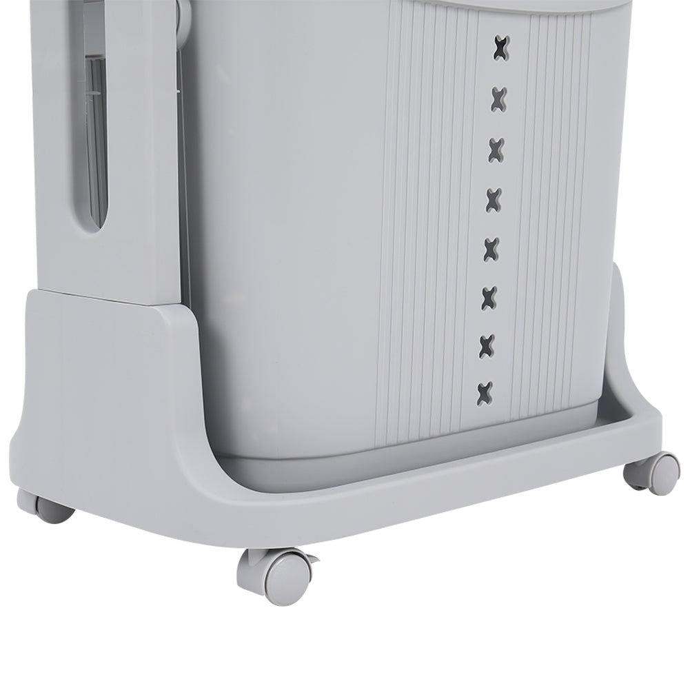 3/4 Tier Storage Rack Laundry Basket With Wheels | Small | Grey
