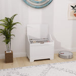 Storage Trunk With Safety Hinge For Living Room, 56.4cm | One Size | White
