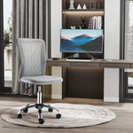 Armless Mesh Office Chair 5 Wheels
