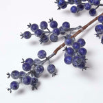 Artificial Small Blueberry Stem, 58 Cm