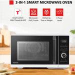 23l 4-in-1 Smart Combination Microwave Oven With App Control– Microwave, Grill, Air Fry & Convection Baking | White