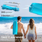 Beach Umbrella, Portable With Sand Anchor | Blue