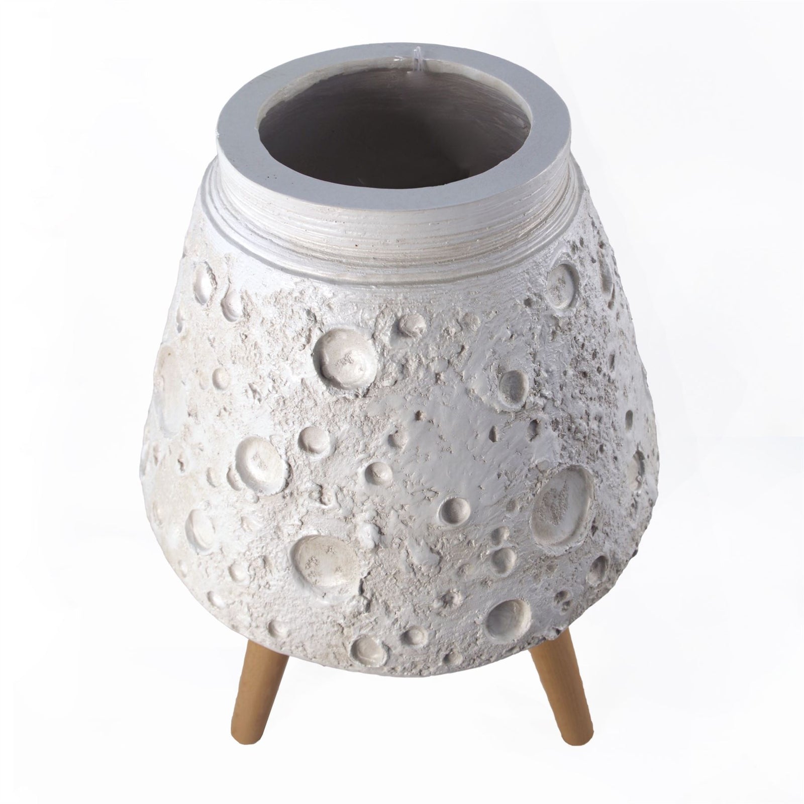 Moon White Planter With Stand