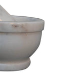 Marble Pestle & Mortar | Large | Brown & White
