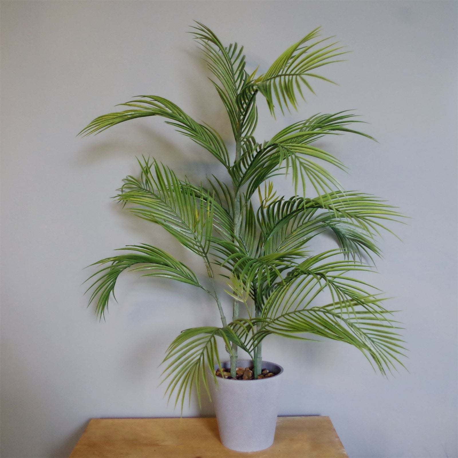 Artificial 90cm Palm Tree Potted In Decorative Planter