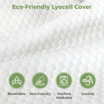 Lavio Contour Pillow Memory Foam For Neck Support Pressure Relief Hypoallergenic