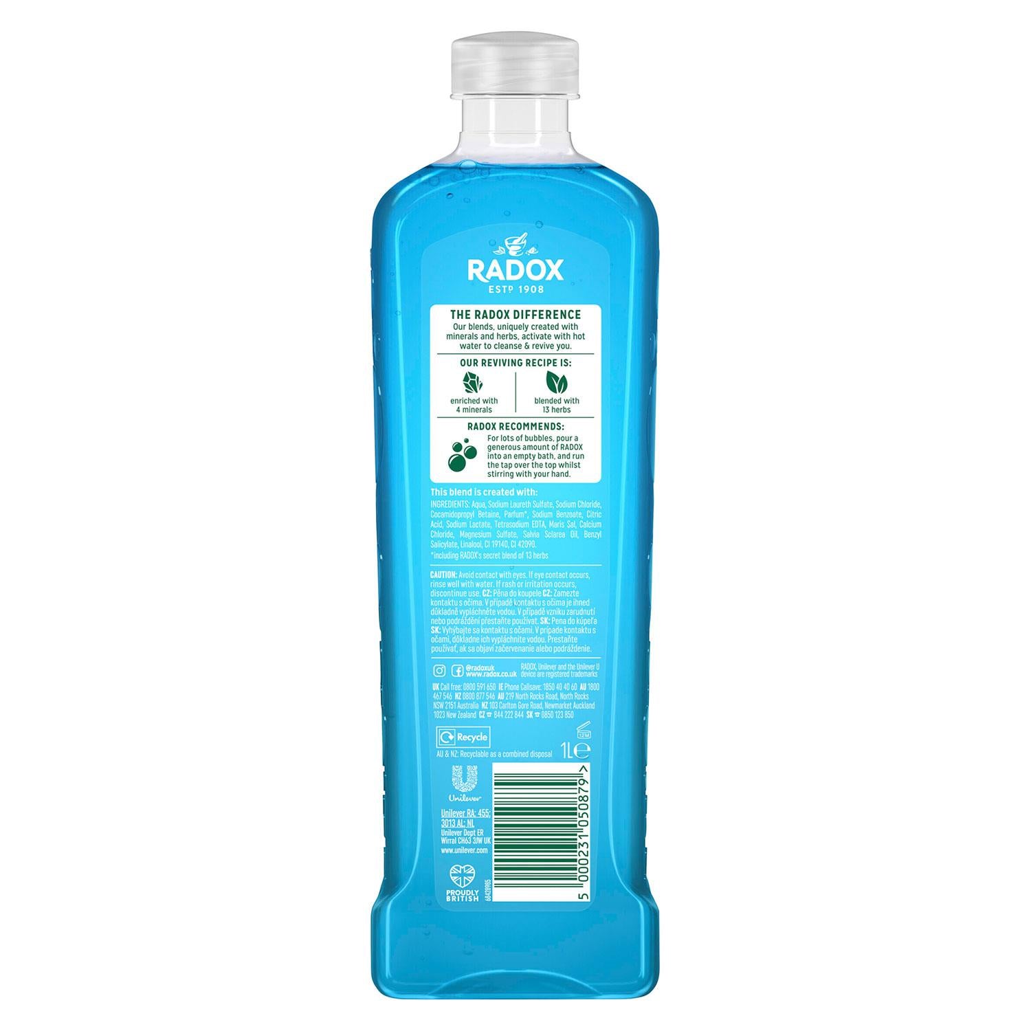 Mineral Therapy Bath Soak Muscle Soak With Sea Minerals & Sage Scent, 6pack, 1l | 6 | Blue