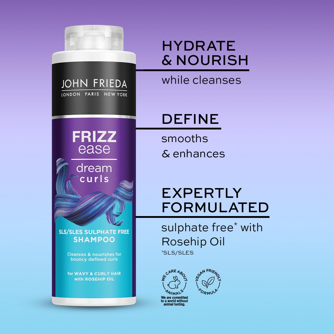 John Frieda Shampoo & Conditioner Duo Pack Frizz Ease Dream Curls, 500ml