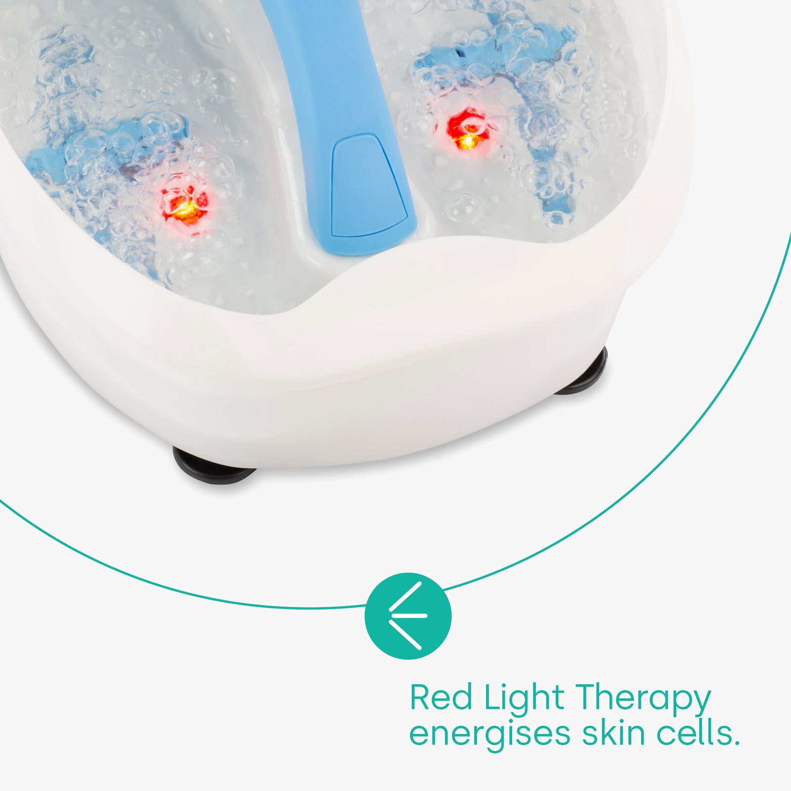 Foot Spa With Massage Rollers - Blue