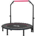 48foldable Mini Trampoline Fitness Trampoline Rebounder | Pink