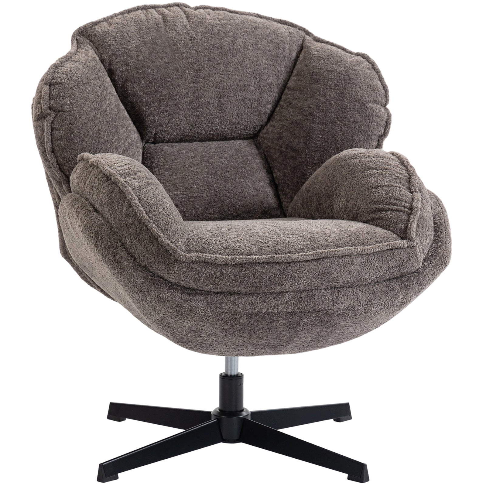 Accent Chair With Swivel For Living Room | Grey