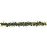 2.7m Artificial Christmas Garland Pine Cones