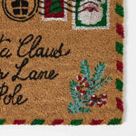 HOMESCAPES Christmas Letter To Santa Doormat Coir, 40 X 60 Cm