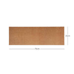 Non-shed Synthetic Coir Step Mat 75cm X 25cm | Set of 4 | Brown