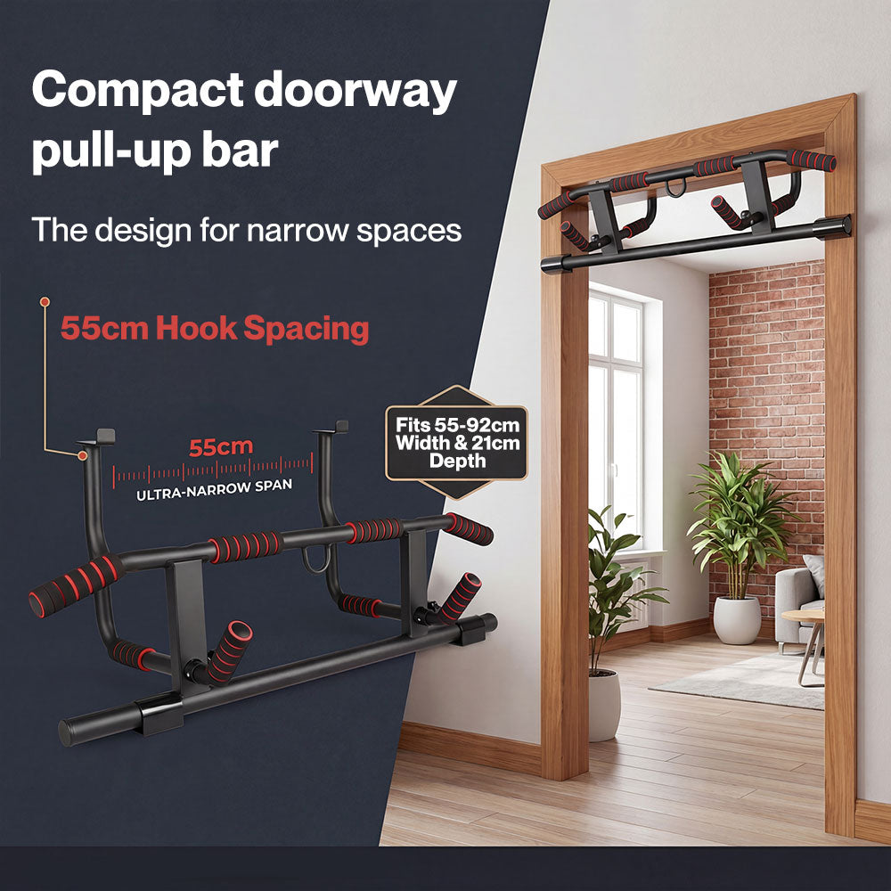 Pull Up Bar Doorway Chin Up Bar Home Strength Gym Heavy Duty Non Slip