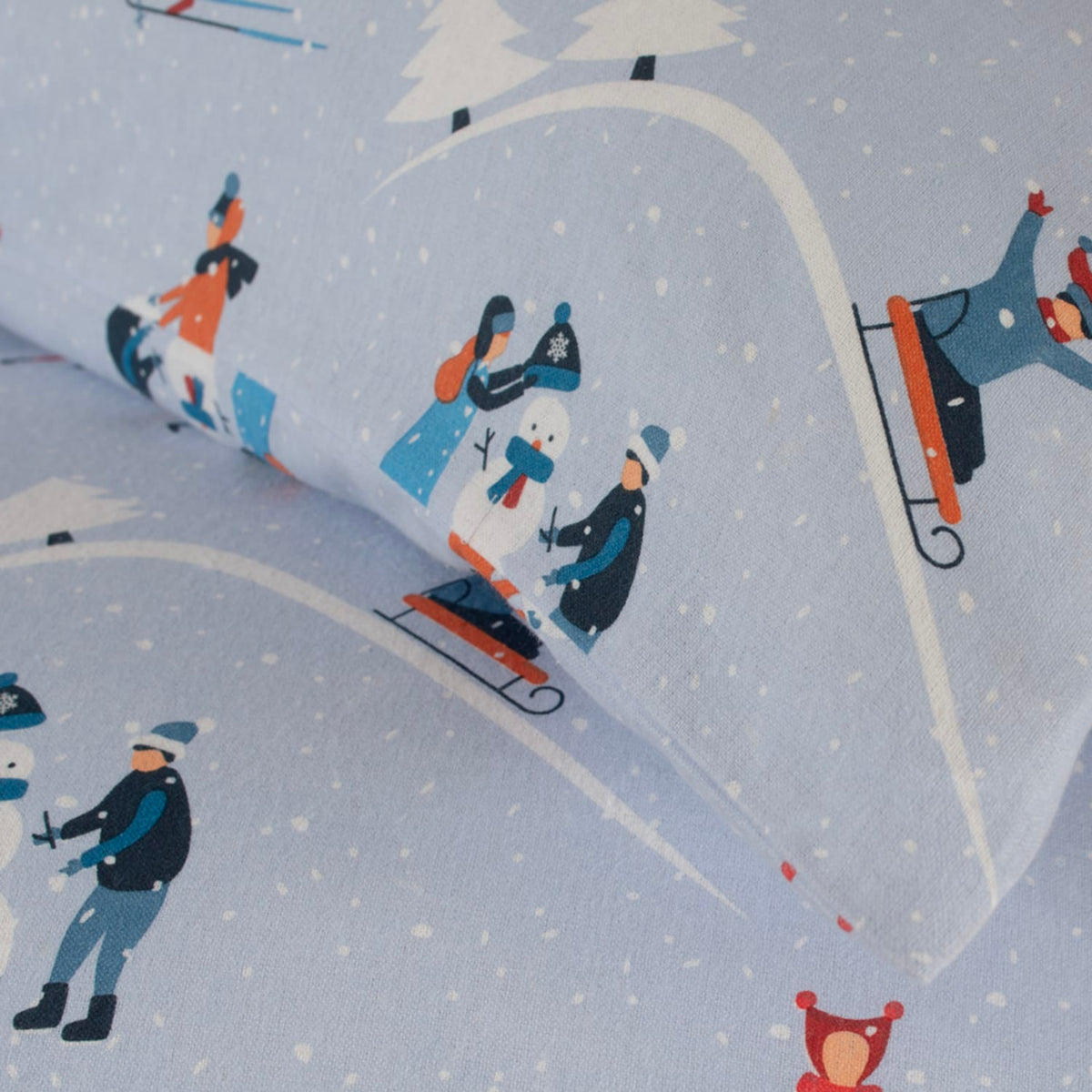 Fun Day Cotton Printed Duvet Cover Set | Super King | Blue